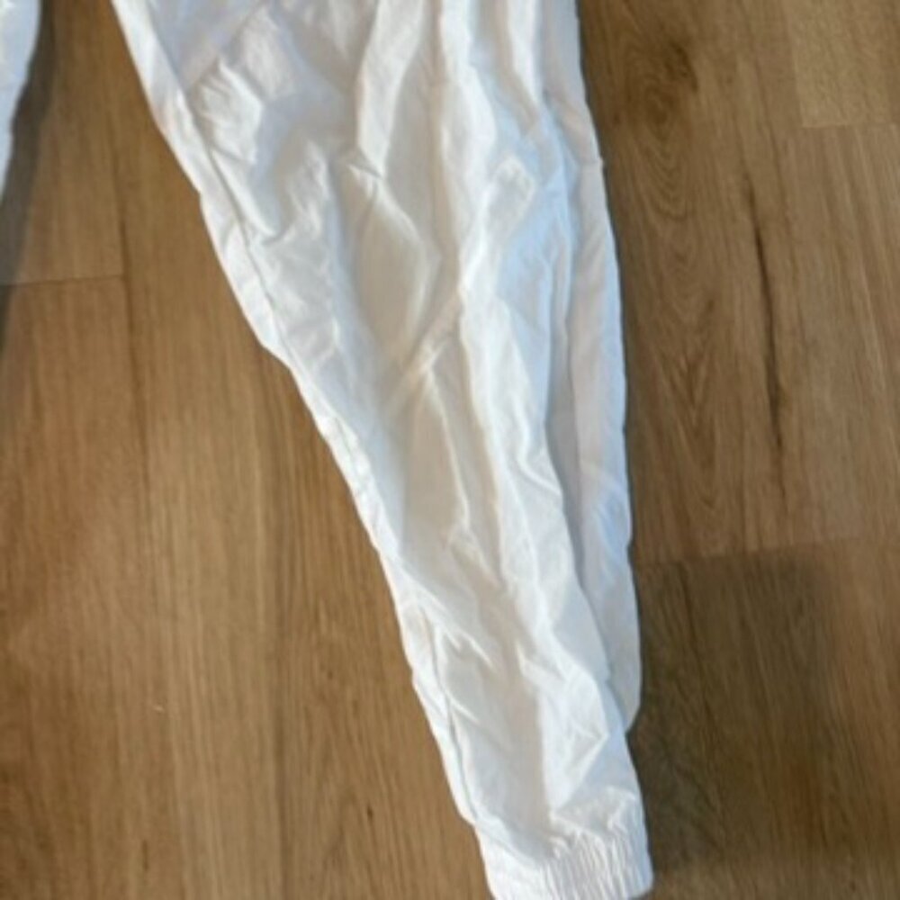 ** michael Jordan Y2K VTG Rare Windbreaker Pants Jumpman White Red black Small - Picture 3 of 11